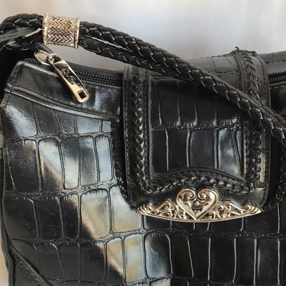 M.C. black bag with silver accents - Picture 3 of 10